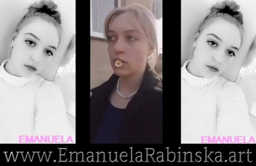 Emanuela Rabińska zdjęcie z teledysku do rapu Aksamit. Emanuela Rabińska zdjęcie z teledysku do rapu Aksamit.