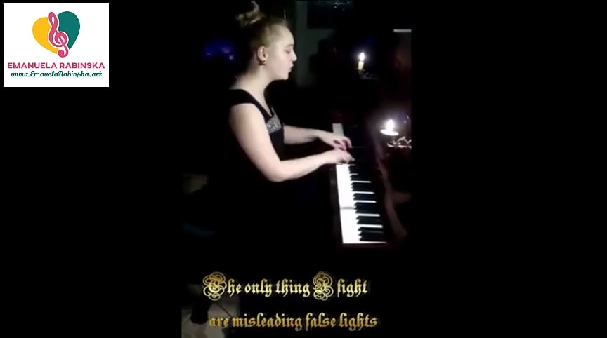 Pianist Emanuela Rabinska. The Heaven videoclip.
